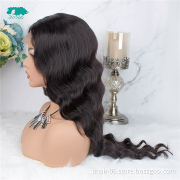 Lace Closure Human Hair Wigs 4*4 AllRun Brazilian Loose Wave 100% Human Hair Wig Lace Wigs With Baby Hair for Black Woman